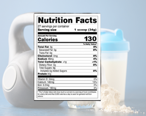 Nutritional Facts Whey Isolate Protein