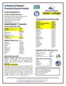 Fish Protein Powder certificate of analysis