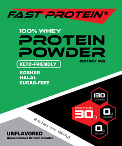 Whey Protein Powder - Isolate Protein Powder - Unflavored, Kosher, Halal, for Performance Recovery, Strength Training, Active Lifestyle, Muscle Gain - rBST free (about 30 Servings/34gr scoop) 2LB