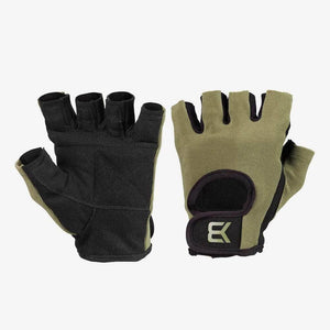 Basic Gym Gloves, Khaki Green.